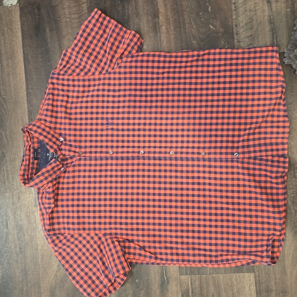 American Eagle men's XL slim fit collard button down short sleeve shirt. - Picture 2 of 5